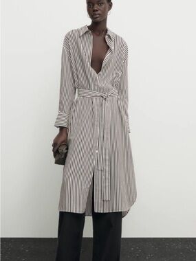 massimo dutti linen shirt dress Massimo Dutti 100% Linen Short Shirt Dress Buttondown blouse, Women's, Size: XS/S, Yellow